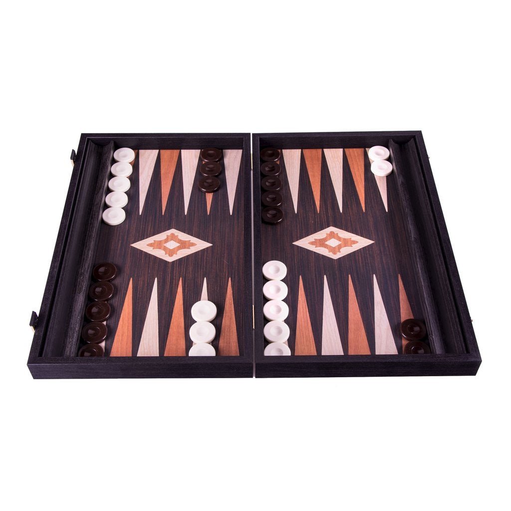 Backgammon de café - Backgammon en bois imprimé - Rouge et Noir