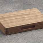 Backgammon de voyage en bois marqueté - Magnétique - Noyer - Backgammon de voyage en bois marqueté de voyage - Rouge et Noir