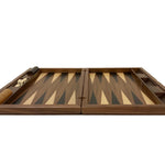 Backgammon Detroit Noyer - DN - Backgammon en bois marqueté - Rouge et Noir