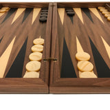 Backgammon Detroit Noyer - DN - Backgammon en bois marqueté - Rouge et Noir