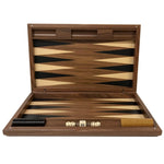 Backgammon Detroit Noyer - DN - Backgammon en bois marqueté - Rouge et Noir