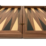 Backgammon Detroit Noyer - DN - Backgammon en bois marqueté - Rouge et Noir