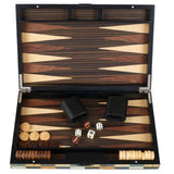 Backgammon en Bois - Arlequin - Backgammon en bois marqueté cadeau adulte - Rouge et Noir