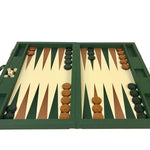 Backgammon en Cuir Vegan - Dal Negro - Backgammon en cuir vegan - Rouge et Noir