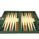 Backgammon en Cuir Vegan - Dal Negro - Backgammon en cuir vegan - Rouge et Noir