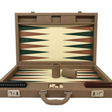 Backgammon en Cuir Vegan - Dal Negro - Backgammon en cuir vegan - Rouge et Noir