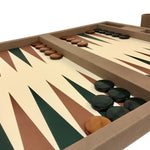 Backgammon en Cuir Vegan - Dal Negro - Backgammon en cuir vegan - Rouge et Noir