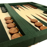 Backgammon en Cuir Vegan - Dal Negro - Backgammon en cuir vegan - Rouge et Noir