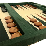 Backgammon en Cuir Vegan - Dal Negro - Backgammon en cuir vegan - Rouge et Noir