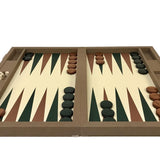 Backgammon en Cuir Vegan - Dal Negro - Backgammon en cuir vegan - Rouge et Noir