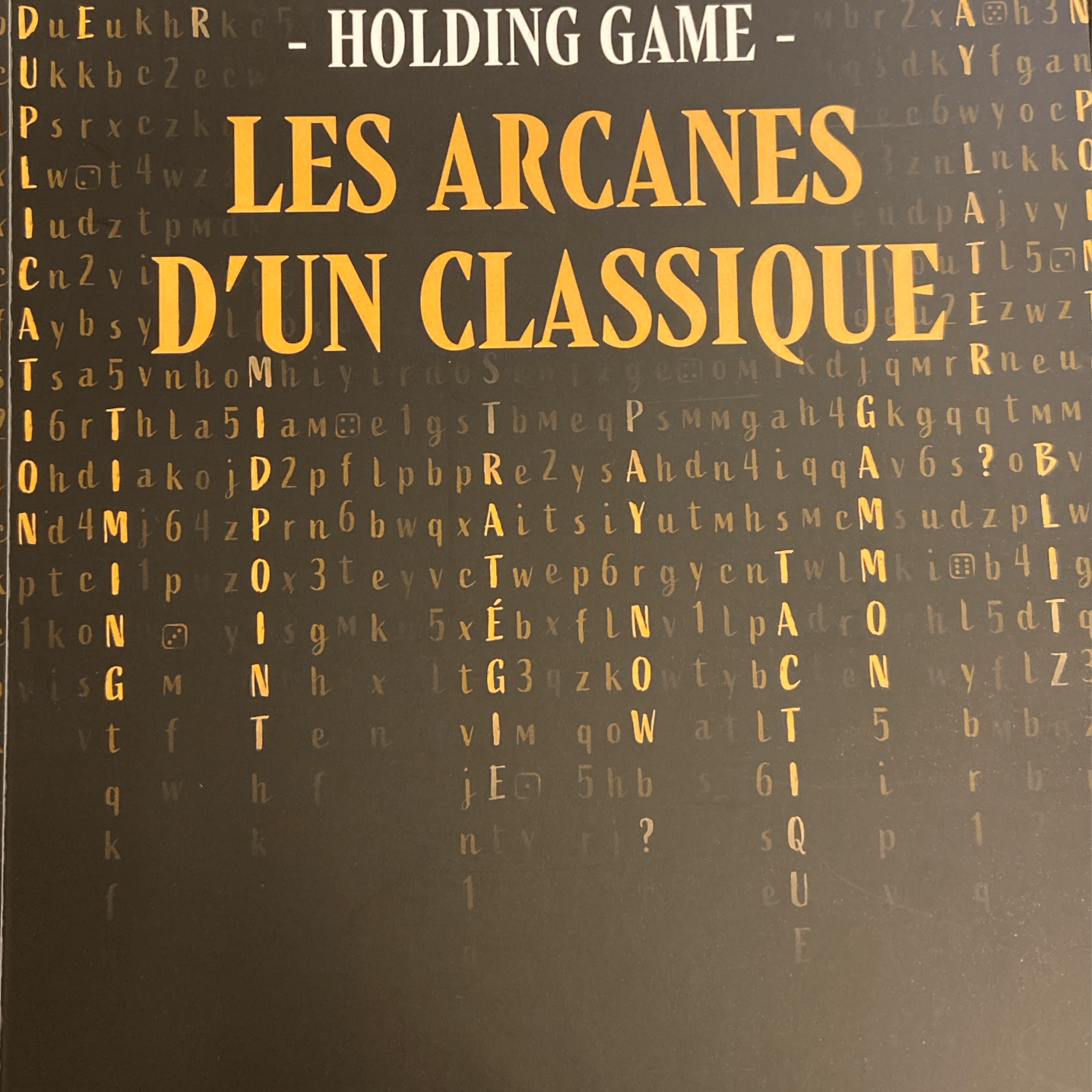 Backgammon - Holding game - Les arcanes d’un classique - Sebastien krick - Livre de backgammon - Rouge et Noir