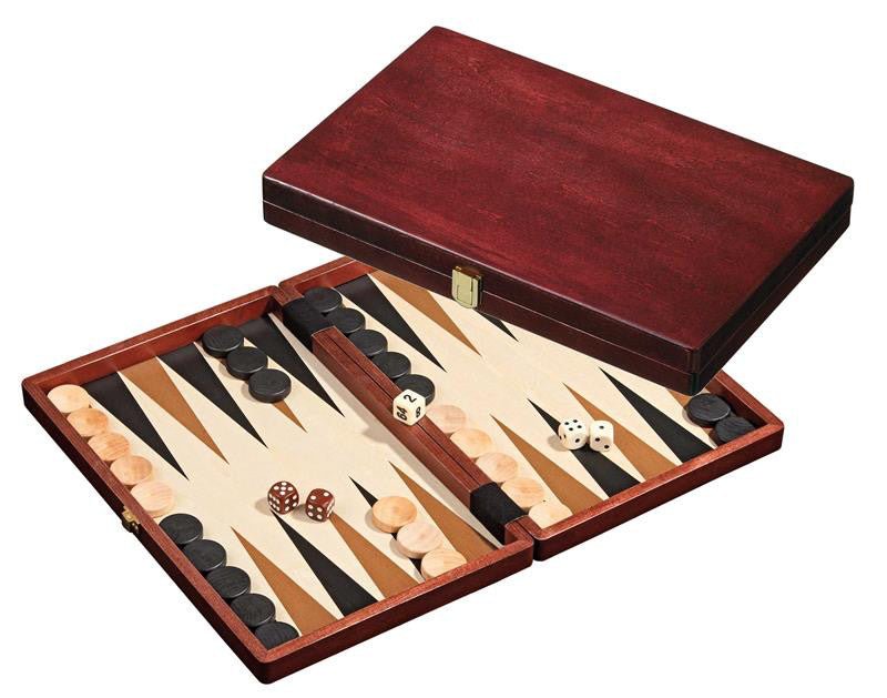 Backgammon Naxos - Backgammons en bois imprimé - Rouge et Noir