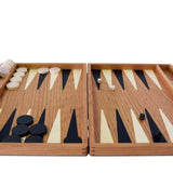 Backgammon Ulbrich - Cerisier - MM - Backgammon en bois marqueté - Rouge et Noir