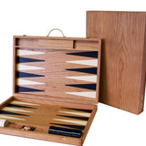 Backgammon Ulbrich - Cerisier - MM - Backgammon en bois marqueté - Rouge et Noir