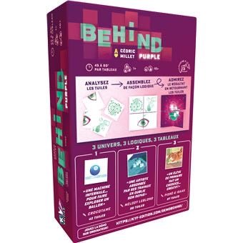 Behind - Purple - Jeu de plateau de stratégie coopératif - Rouge et Noir