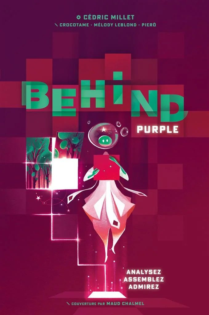 Behind - Purple - Jeu de plateau de stratégie coopératif - Rouge et Noir