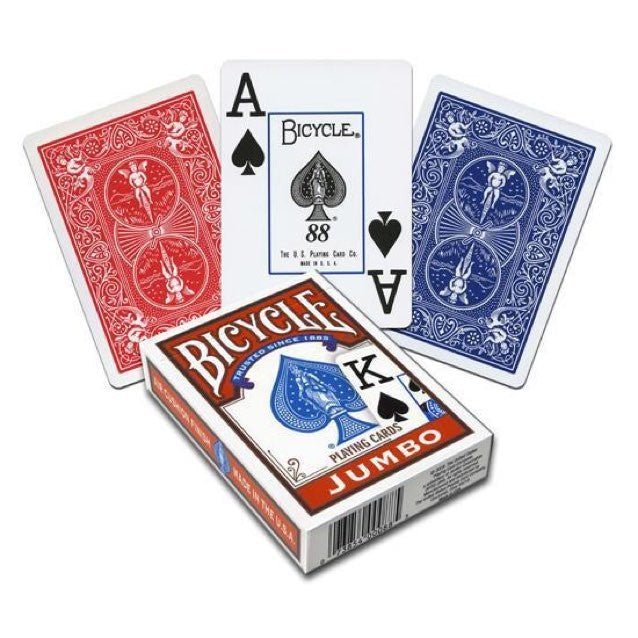 Bicycle Jumbo - Cartes de poker - Rouge et Noir