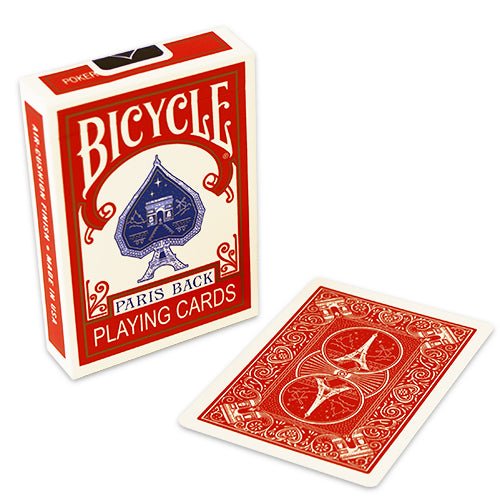 Bicycle Paris Back - Cartes de poker - Rouge et Noir