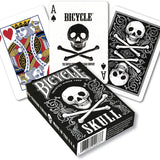 Bicycle Skull Deck - cartes de magie - Rouge et Noir