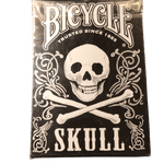 Bicycle Skull Deck Gris - cartes de magie - Rouge et Noir