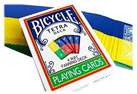 Bicycle Tetra Deck - cartes de magie - Rouge et Noir