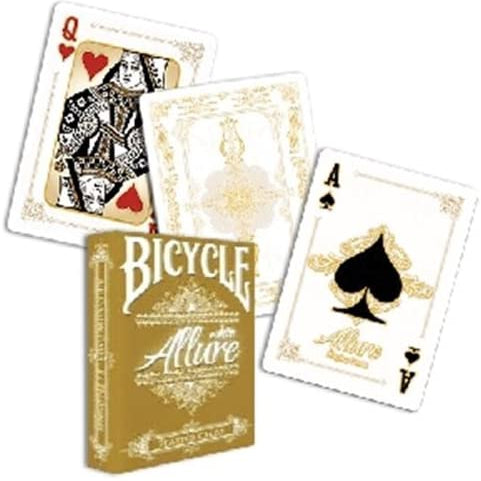 Bicycle White Allure - cartes de magie - Rouge et Noir