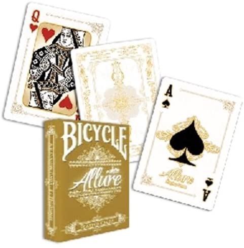 Bicycle White Allure - cartes de magie - Rouge et Noir