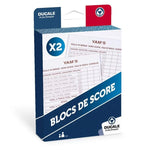 Bloc de score Yam's - jeu de dés piste de dés accessoire de dés - Rouge et Noir