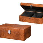 Boite d'échecs type loupe - Intérieur feutre - jeu d'échecs accessoire d'échecs boite d'échecs - Rouge et Noir