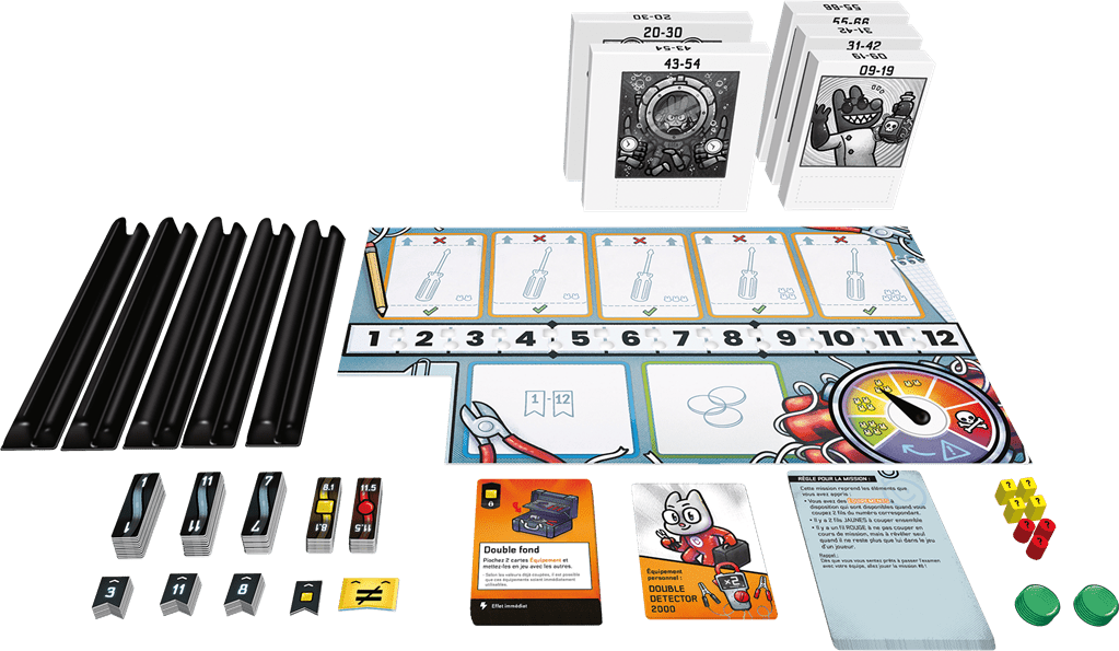 BombBusters - Jeu de plateau de stratégie coopératif - Rouge et Noir