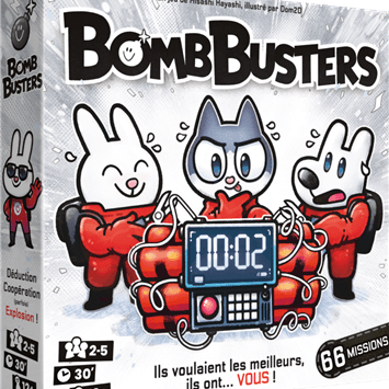 BombBusters - Jeu de plateau de stratégie coopératif - Rouge et Noir