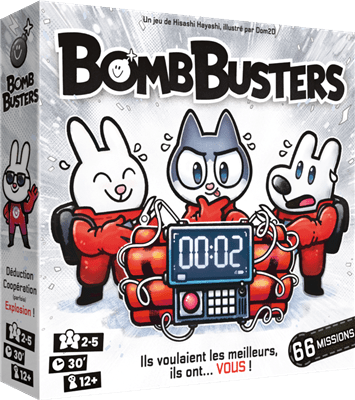 BombBusters - Jeu de plateau de stratégie coopératif - Rouge et Noir