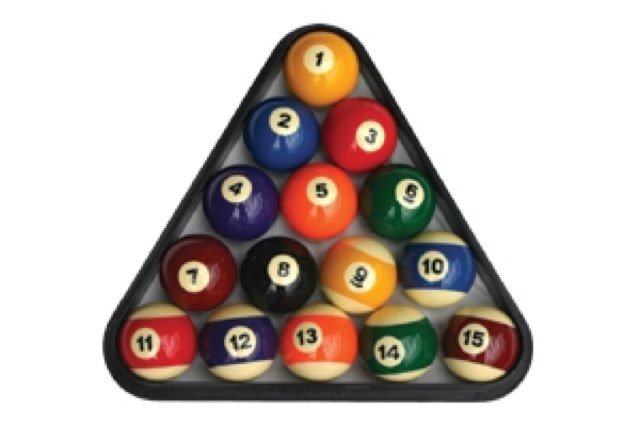 Boules de billard US - 51mm - Billard - Rouge et Noir