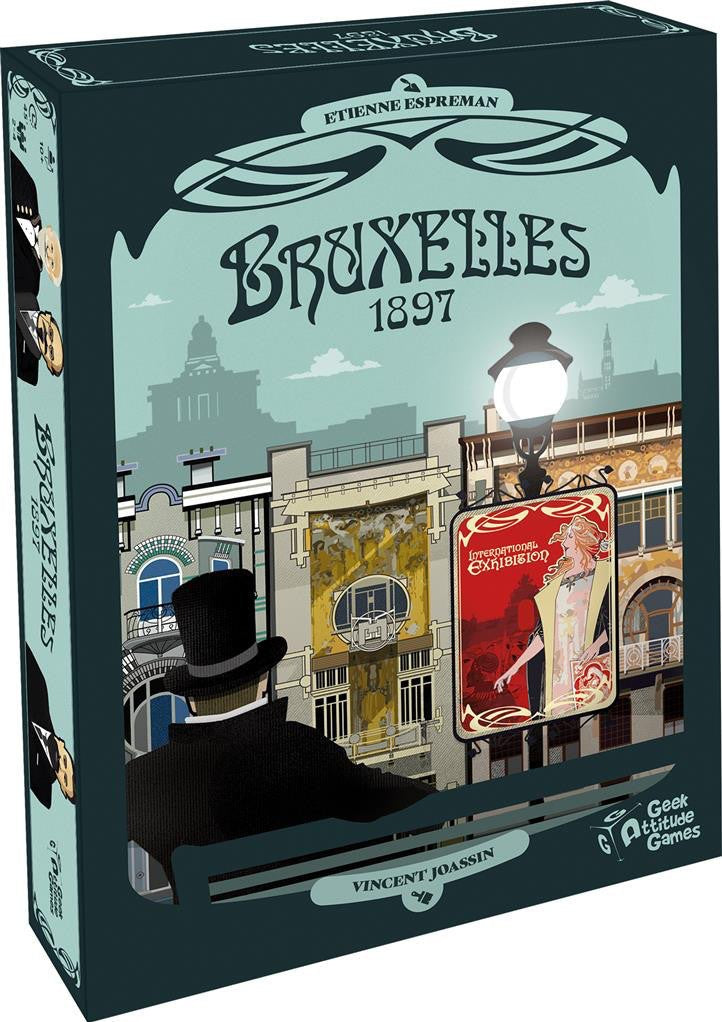 Bruxelles 1897 - Jeu de plateau de stratégie à deux - Rouge et Noir