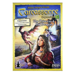 Carcassonne - Extension 3 - Princesse et Dragon - Jeu de plateau de stratégie à deux enfants - Rouge et Noir