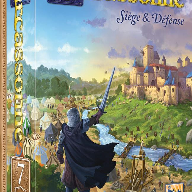 Carcassonne - Extension 7 - Siège et Défense - Jeu de plateau de stratégie à deux enfants - Rouge et Noir