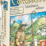 Carcassonne - Extension 9 - Moutons et Collines - Jeu de plateau de stratégie à deux enfants - Rouge et Noir