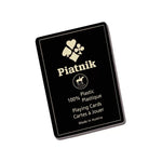 Cartes 100% plastique - 4 index - Piatnik - cartes de poker - Rouge et Noir