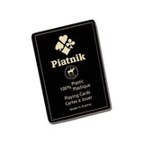 Cartes 100% plastique - 4 index - Piatnik - cartes de poker - Rouge et Noir