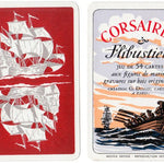 Cartes Corsaires et Flibustiers - Cartes à jouer - Rouge et Noir