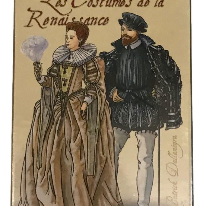 Cartes Costumes de la renaissance - Cartes à jouer - Rouge et Noir