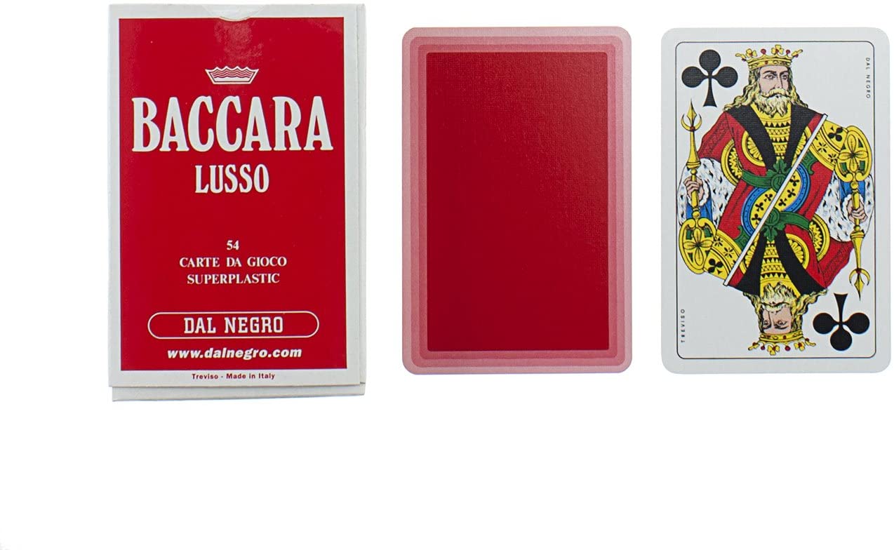 Cartes de Baccara - jeu de cartes - Rouge et Noir