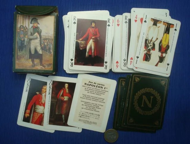 Cartes Dusserre - Jeu Napoléon 1er - Cartes à jouer - Rouge et Noir