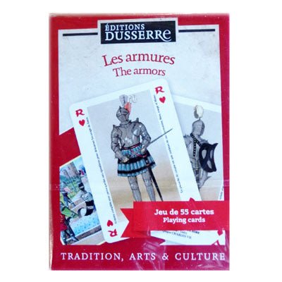 Cartes DUSSERRE - Les armures - Cartes Enfants - Rouge et Noir