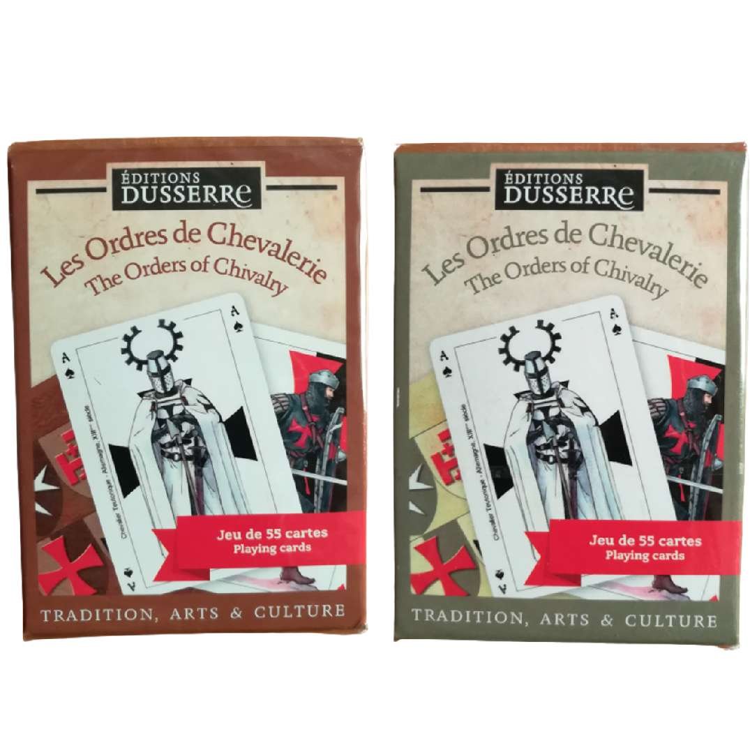 Cartes DUSSERRE - Les Ordres de Chevalerie - Cartes Enfants - Rouge et Noir