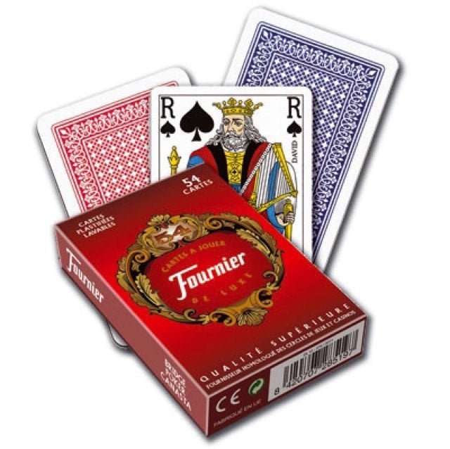 Cartes Fournier - 54 cartes - Cartes à jouer - Rouge et Noir