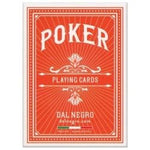 Cartes Poker 100% plastique - 4 index - Dal Negro - cartes de poker - Rouge et Noir