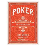 Cartes Poker 100% plastique - 4 index - Dal Negro - cartes de poker - Rouge et Noir