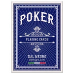 Cartes Poker 100% plastique - 4 index - Dal Negro - cartes de poker - Rouge et Noir