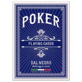 Cartes Poker 100% plastique - 4 index - Dal Negro - cartes de poker - Rouge et Noir
